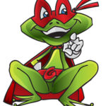 Mascotte Super-Grenouille