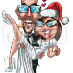Caricature mariage Cindy Quesnel