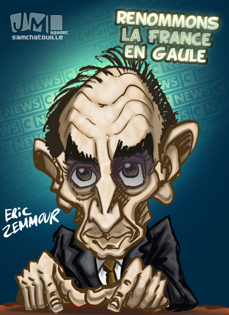 Caricature d'Eric Zemmour