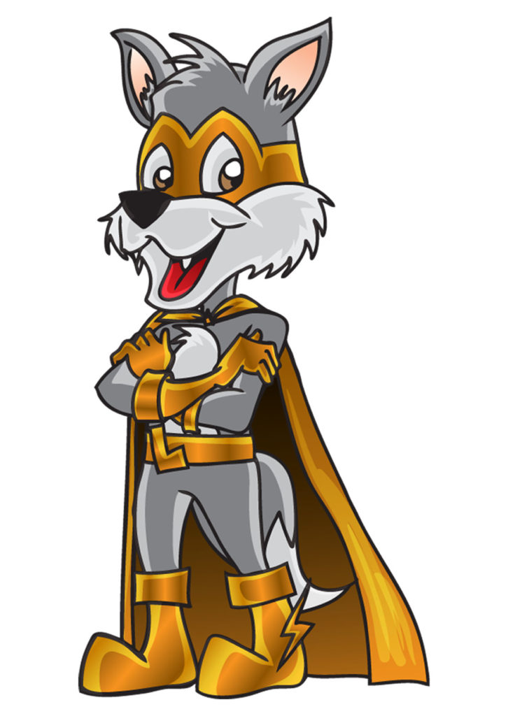 Mascotte Super-Loup