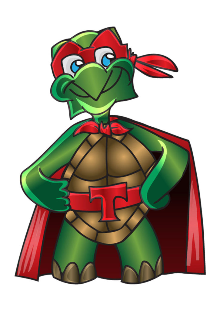 Mascotte Super-Tortue